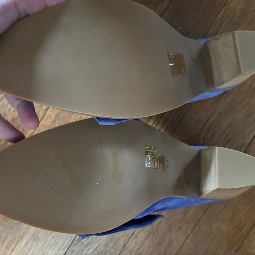NIB Jeffrey Campbell Violet Suede Cyrus Mules 9.5 - Picture 6 of 9